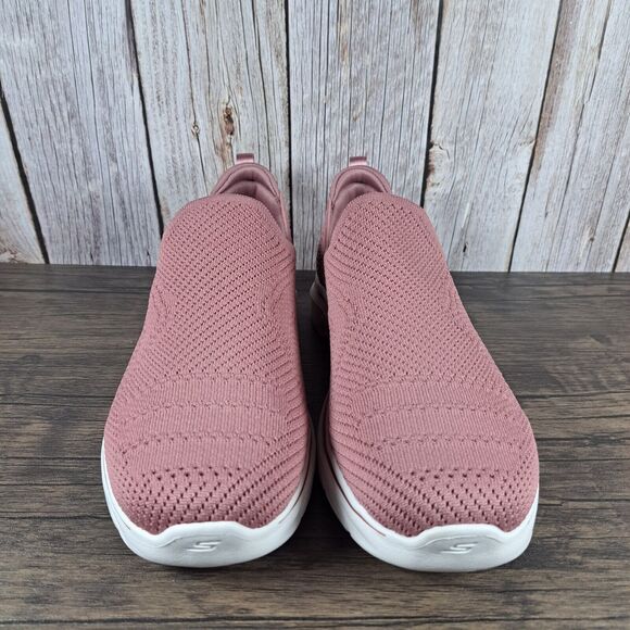 Skechers Go Walk 7 Amina Stretch Slip On Walking Shoes Women's Sz 11 Mauve NWOB - Picture 2 of 9